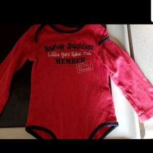 harley davidson 18 month old onesie